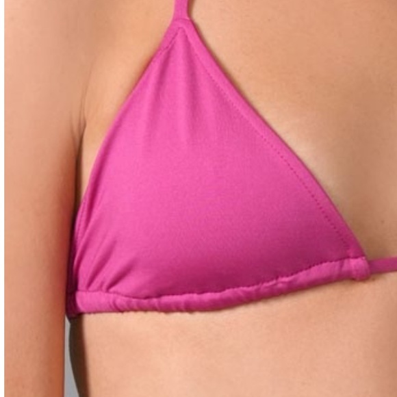 Rachel Pally Ibiza Slide Triangle Yellow Bikini Top - Picture 8 of 11